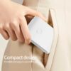Portable Dental Floss Picks Case 2 Box，52 Count Flosser a Box – Travel Dental Hygiene Kit with Floss Stick and Toothpick Cases -White，Mint Flavored, Twin Line Design.