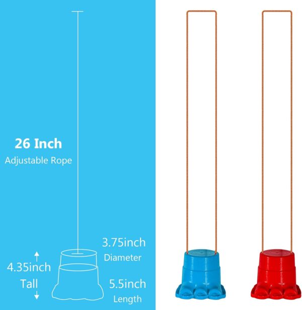 IROO Balancing Stilts for Kids, 4 Pairs Walking Stilts Monster Feet for Balance and Coordination, Toys for Girls & Boys for Age 4-10 Years Old Indoor or Outdoor Play (8 Stilts Total)