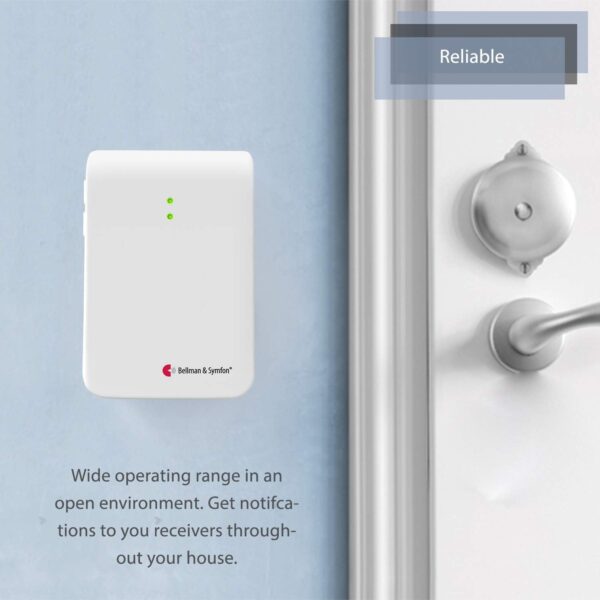 Bellman & Symfon Portable Door Notification Pack – Portable Alert for Hard of Hearing & Deaf - Wireless Smart Home Safety Alarm Includes Portable Receiver and Door Transmitter