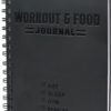 Nextnoid Hardcover Fitness & Food Journal - Nutrition & Workout Planner for Men & Women - A5(5.7" x 8.3") Sturdy Workout Log Book to Track Diet, Gym & Home Workouts
