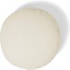 Organic Round Meditation Cushion by renoo - Durable Comfortable Cotton, Linen, Hemp - Modern Zafu - Buckwheat Floor Pillow Yoga Bolster in 15 Colors Removable Cover - 15 inches - Vanilla
