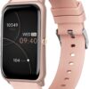 FITVII Fitness Tracker, Heart Rate Blood Pressure Monitor Activity Tracker, 1.57'' Touch Screen Calorie Step Counter IP68 Waterproof Watch with Weather Sleep Monitor Music Control for Women Men Kids
