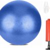 6 Inch Mini Exercise Pilates Yoga Ball, Stability Ball for Yoga, Barre, Training and Physical Therapy- Improves Balance, Core Strength Yoga Ball with Inflate Pump