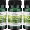 Swanson Black Ginger Extract - Promotes Healthy Blood Circulation and Physical Vigor - May Aid Heart Health, Muscle Tissue, and Mental Wellbeing - (30 Veggie Capsules, 100mg Each) 3 Pack