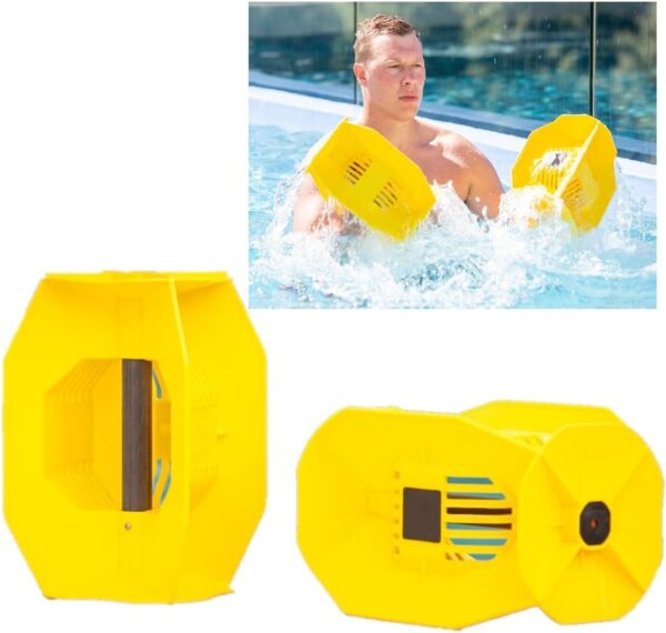 61Ya0oEHSZL._AC_SL1139_.jpg Hydro Tone - HYDRO-BELL Pool Weights for Water Exercise Pair | Water Weights | Functional Strength Training with Pool Weight | Aquatic Exercise Equipment | Quick Start Guide