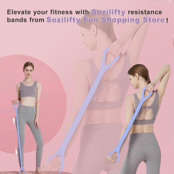 Figure 8 Resistance Band, Elastic Band, Stretch Bands, for Arm,Shoulder, Back,Leg Stretching, Upper Body Workout Equipment, Portable Home Office Elastic Ropes for Yoga, Pilates