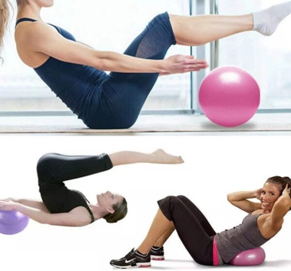 6 Inch Mini Exercise Pilates Yoga Ball, Stability Ball for Yoga, Barre, Training and Physical Therapy- Improves Balance, Core Strength Yoga Ball with Inflate Pump