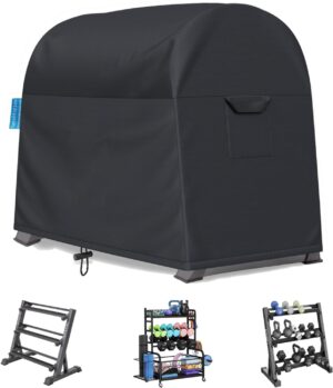 Dumbbell Rack Dust Cover, Dumbbell Weight Rack Cover, A-Frame Dumbbell Rack Cover, Designed Specifically for Home Gym Dumbbell Set Brackets - Waterproof and Dustproof Cover (Cover Only)