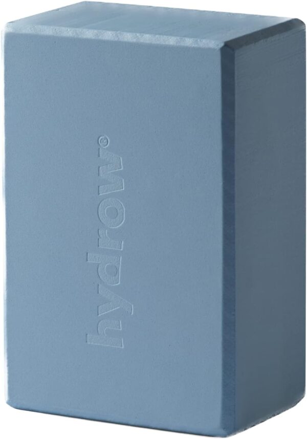 Hydrow Yoga Blocks - Supportive & Lightweight EVA Foam for Yoga, Pilates, Meditation, 9 x 6 x 4 inches, Blue