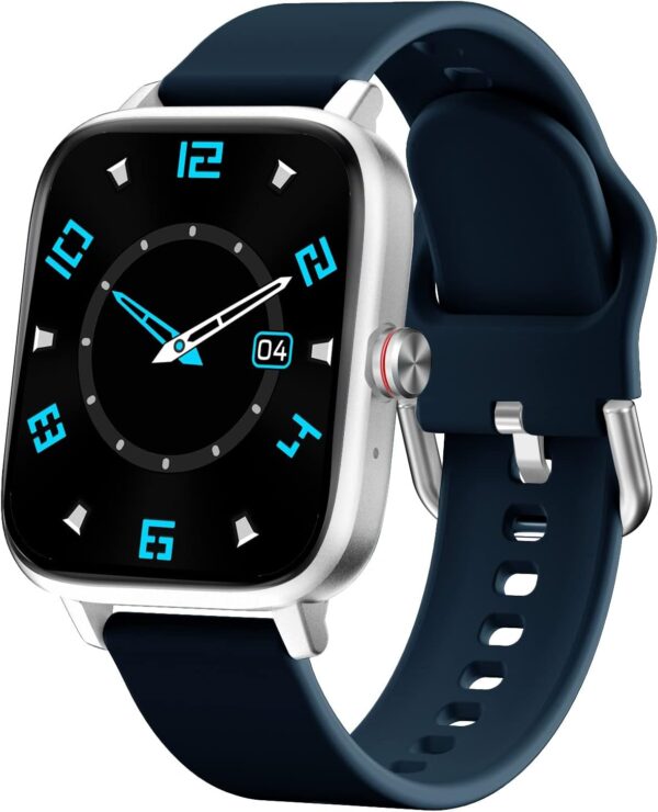 Luoba Smart Watches for Men, 1.69'' Answer/Make Call Android Smartwatch Activity Fitness Tracker with Heart Rate Sleep Monitor Calorie Step Counter Digital Fitness Watch Compatible Android iOS, Blue