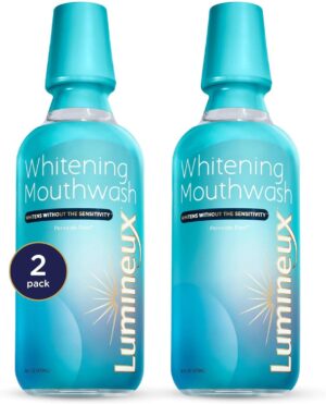 61ZWgzkQNL._AC_SL1500_.jpg Lumineux Teeth Whitening Mouthwash, 16 Oz. 2 Pack - Peroxide Free - Enamel Safe - Whitening Without The Sensitivity - NO Alcohol, Fluoride & SLS Free