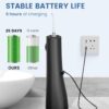 Water Flosser Teeth Pick: 9 Jet Tips Cordless Oral Irrigator with 300ML, 5 Modes Portable Power Dental Flossers, IPX7 Waterproof Rechargeable Electric Waterflosser Machine for Home Travel, Black