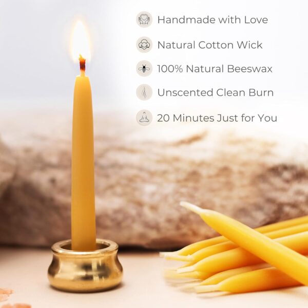 30 Mindful Meditation Candles - Refill Set for 1 Month Supply, Thirty Days of Mediation Prayer Reflection - Candle Holder Not Included