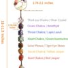 7 Chakra Stone Healing Crystal Tree of Life Wall Hanging Home Interior Decoration，Window Decoration，Yoga Meditation
