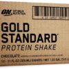 Optimum Nutrition Gold Standard Protein Shake, 24g Protein, Ready to Drink Protein Drinks, Chocolate, 11 Fl Oz, 12 Count (Pack of 1) (Packaging May Vary)