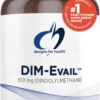 Designs for Health DIM-Evail - 100mg Diindolylmethane Supplement - Enhanced Absorption Technology DIM Supplement - May Support Healthy Estrogen Metabolism - Gluten Free + Non-GMO (60 Softgels)
