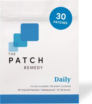 The Patch Remedy Daily Glutathione & NAC Patch - 30 Topical Patches with Glutathione Plus | Antioxidants and N-Acetyl-Cysteine, Waterproof Transdermal Cleanse Patch for Adults & Kids