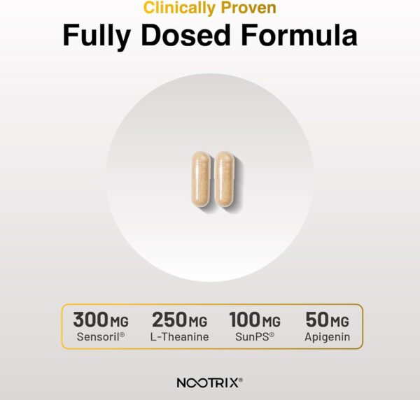 Cortisol Manager and Stabilizer Supplement | Supports Deep Sleep & Relaxation | Cortisol Supplement with Ashwagandha, L-Theanine, Rhodiola Rosea Extract & Apigenin | 180 Vegan Capsules