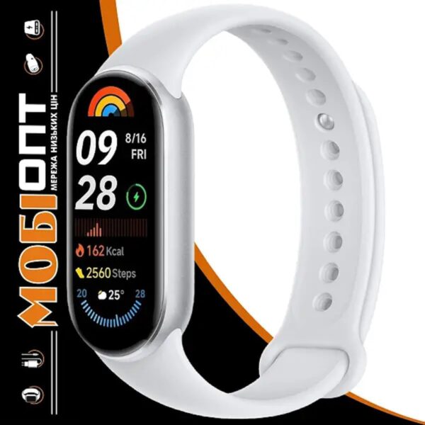 Xiaomi Smart Band 9 Global Version (2024) 1.62" Amoled Display | 233 mAh Battery | up to 21 Days of Battery Life | Over 150 Workout Modes | BT 5.4 | 50M Water Resistant - Glacier Silver