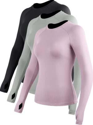 CADMUS Quick-Drying Running Long Sleeve Shirt for Women Workout Shirts