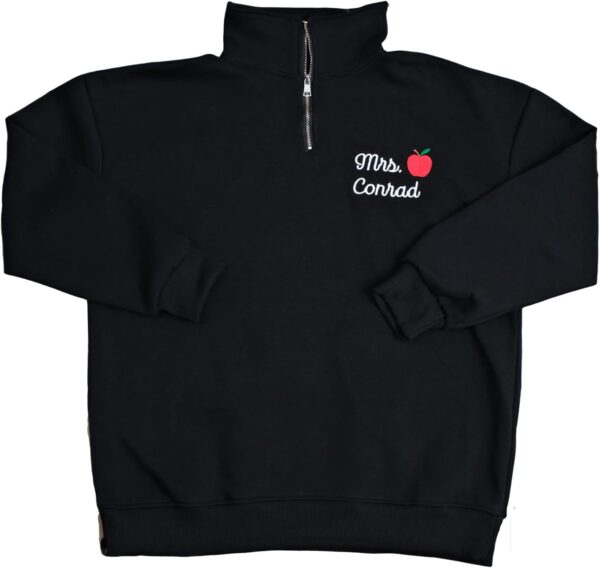 Custom Embroidered Women's Oversized Hoodies Fleece Sweatshirts Long Sleeve Pullover with Pocket – Teacher's Day (M/L/XL/XXL)