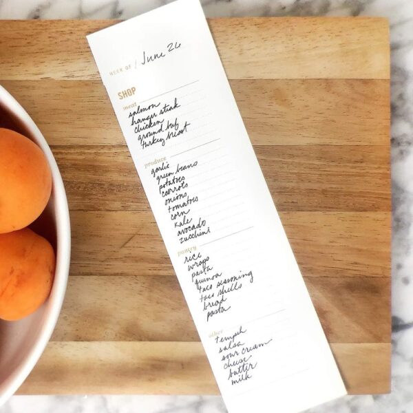 Two Tumbleweeds Meal Planning Notepad - What's for Dinner Weekly Meal Planner and Grocery List Magnet Pad with Tear-Off Shopping List - Family Dinner Menu for Fridge & Meal Prep - 6x9” - 50 Sheets