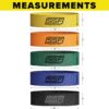 Serious Steel Fitness Fabric Mini Loop Non-Slip Resistance Band Set | Warm-Up, Physical Therapy, Glute Training, Speed and Agility Exercise Bands