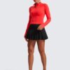 CRZ YOGA Women's Butterluxe Long Sleeve Workout Shirts Half Quarter Zip Sweatshirt Athletic Crop Tops Collared T-Shirts