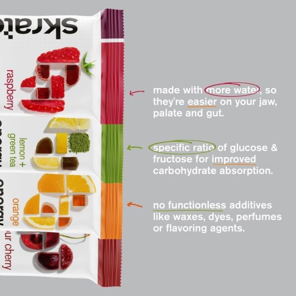 Skratch Labs Energy Chews | Energy Gummies for Running, Cycling, and Sports Preformance | Energy Gel Alternative | Variety Pack (10 Pack) | Gluten Free, Vegan