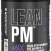 Jacked Factory Lean PM Max - High-Performance Weight Loss, Sleep Support, Fat Burner, & Appetite Suppressant for Men and Women w/Melatonin, Magnesium, Carnipure, & Ashwagandha - 120 Diet Pills