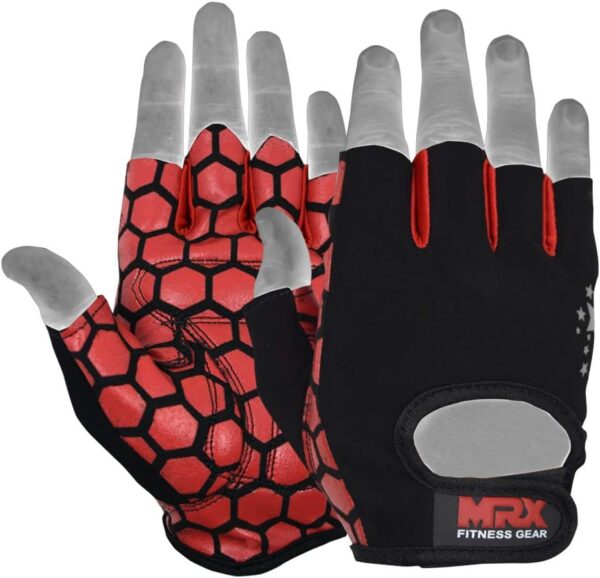 MRX Ladies Weight Lifting Gloves Women Fitness Training Exercise Glove Anti Slip Padded Shock-Absorbing Extra Grip Crossfit Multi Colors