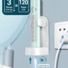 Rtauys M5 Sonic Electric Toothbrush for Adults and Kids - Rechargeable Electric Toothbrush Kids Ages 12+ and Adults with 8 Brush Heads & Travel Case, 120 Days Battery Life - Light Green
