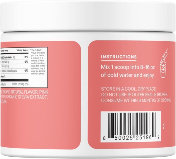Cure Hydration | Plant-Based Electrolyte Drink Mix | No Added Sugar | FSA & HSA | Dehydration Relief Powder Made with Coconut Water | Non-GMO | Vegan | 28 Servings Jar - Strawberry Kiwi