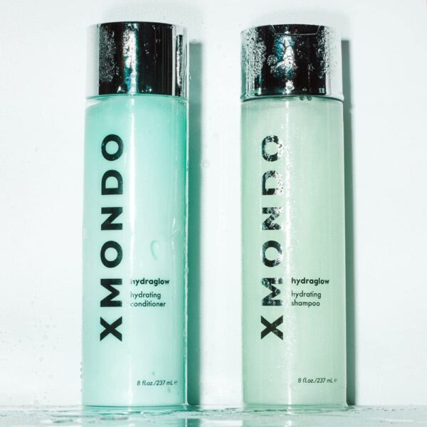 XMONDO Hair Hydraglow Hydrating Conditioner | Vegan Formula with Jojoba, Argan, and Moringa Oils to Lock In Moisture, Control Frizz, and Uncover Healthy Smooth Hair, 8 Fl Oz 1-Pack