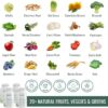 Nature's Sustenance Daily Greens, Fruits & Veggies Supplement - Superfood Vitamin Capsules - Enhance Energy, Mental Clarity, & Overall Wellness - US Made, Vegan-Friendly - 120 Servings.