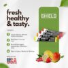 SHIELD 32ct ALL NATURAL Low Cal Electrolyte Healthy Hydration Multiplier Powder Packets, Eco-Friendly Pouch, Water Booster Drink Mix for Rapid Dehydration Relief and prevention, Vegan, Non-GMO