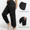 Women's Hiking Cargo Pants Quick Dry Lightweight Joggers with Multiple Zipper Pockets Adjustable Cuffs for Travel