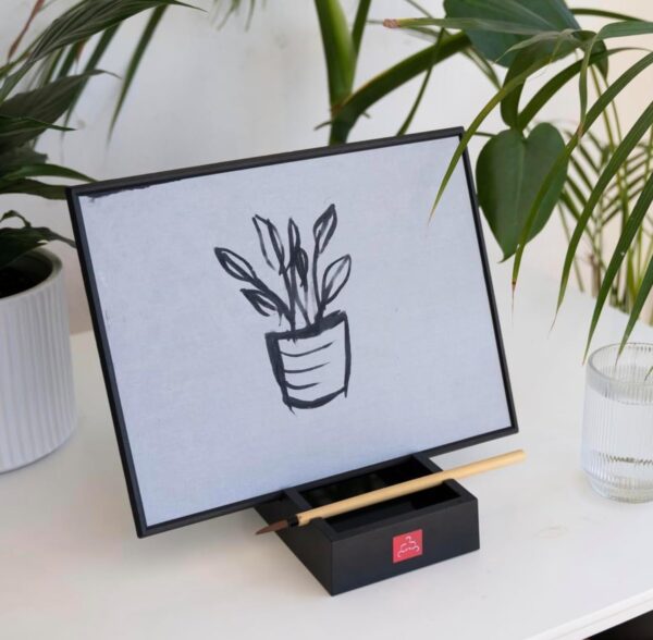 The Original Buddha Board Art Set: Water Painting w/ Bamboo Brush & Stand for Mindfulness Meditation – Inkless Drawing Board - Painting & Art Supplies – Ideal Relaxation Gifts for Women or Men