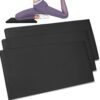 Yoga Knee Pad Cushion Yoga Mat Thick Kneeling Pads Support for Knees, Wrists Elbows, Non-Slip - Earth-Friendly Knee Pads for Yoga, Pilates, Floor Workouts - Knee Cushion, Black Yoga Mat, 24x12.2 Inch