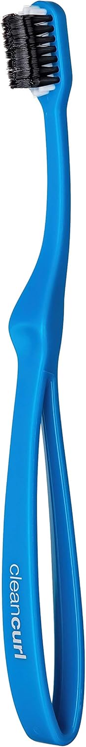 CleanCurl 3D Toothbrush - 3-Sided Toothbrush Ideal for Adults, Kids, Special Needs, Elderly - Soft Bristle Toothbrush Perfectly Cleans Teeth, Implants & Gum Line