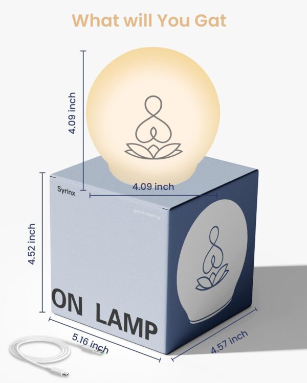 Syrinx Breathing Light Therapy Lamp - for Stress Relief & Relaxation LED Meditation Light with Breathing Guide for Focus & Deep Breathing Exercises