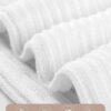 AURUZA Grip Pilates Socks for Women, Yoga Long Slouch Socks with Grip for Barre Non Slip Knee High Toe Socks