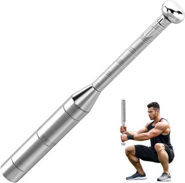 Adjustable Macebell Clubbell for Strength Training, 6-in-1 Premium Steel for Full Body, Muscles, Shoulder, Grips & Forearms Workouts (6.5/9/11/13/15/17.5LBs)