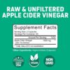 Herbtonics Raw Apple Cider Vinegar Capsules with Mother - Detox, Cleanse & Digestive Health Formula - Unfiltered ACV for Weight Management, Metabolic Support & Bloating Relief - Non-GMO - 240 Capsules