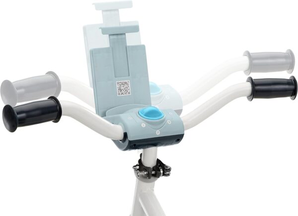 61cIQnKdIiS._AC_SL1500_.jpg Little Tikes Pelican Explore & Fit Cycle Adjustable Play Fitness Exercise Equipment Stationary Bike with Videos and Built-in Bluetooth Speaker, For Kids Ages 3-7 Years, WHITE, BLUE