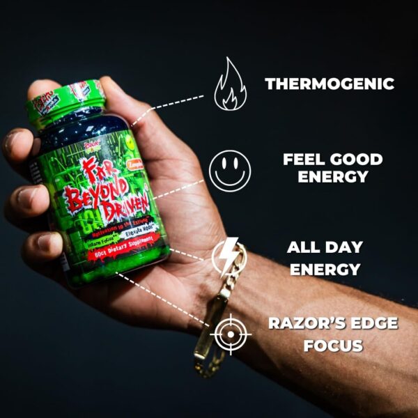 Psycho Pharma Far Beyond Driven, for Increased Energy to Burn with Improved Focus, Positive Mood.