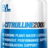 Evlution L-Citrulline2000 Nitric Oxide Supplement for Men Nutrition High Strength L Citrulline Capsules for Enhanced Muscle Strength Recovery and Intense Pumps - Plant Based Nitric Oxide Booster