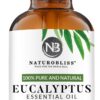 NaturoBliss 100% Pure Natural Undiluted Eucalyptus Essential Oil (4oz) Premium Therapeutic Grade Aromatherapy