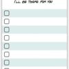 DAILY RITMO Counselor Gift - I'll Be There for You Sticky Notes | Psychologist & Mental Health Therapist List Notepad | School Counselor Appreciation Bulk Gifts for Women