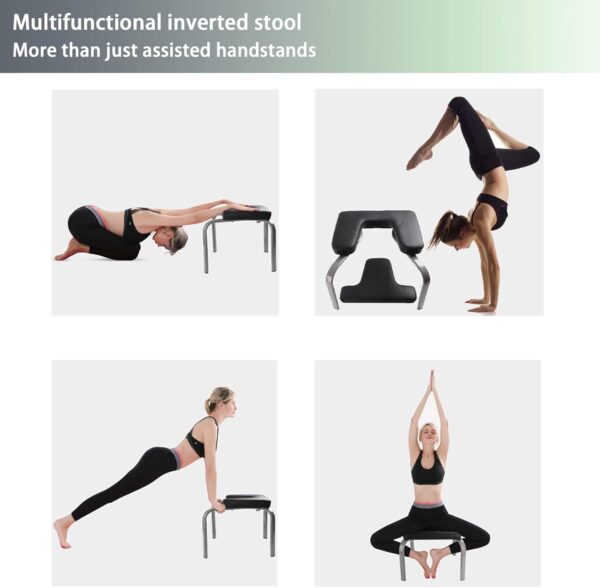 Yoga Headstand Bench, Yoga Inversion Chair, Headstand Trainer for Practice Head Stand, Shoulderstand and Strength Training